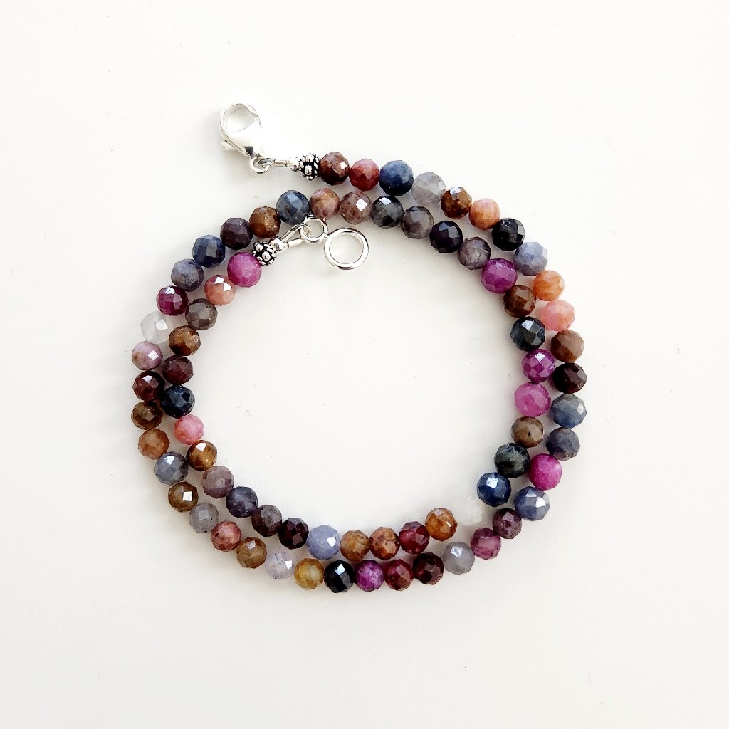 Ruby Sapphire Necklace--16 78$